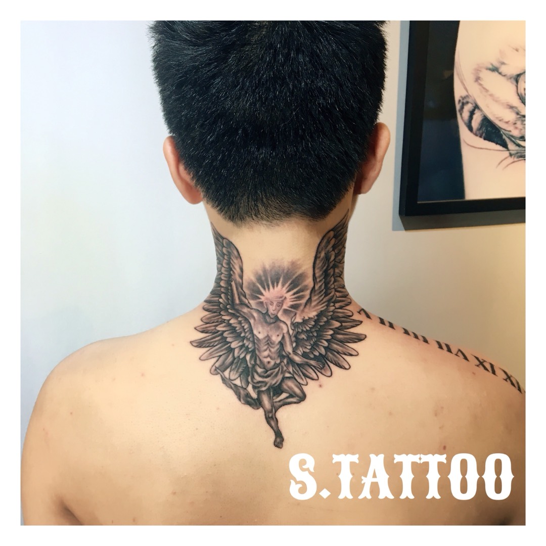 炽天使_纹身图案手稿图片_鹏的纹身作品集