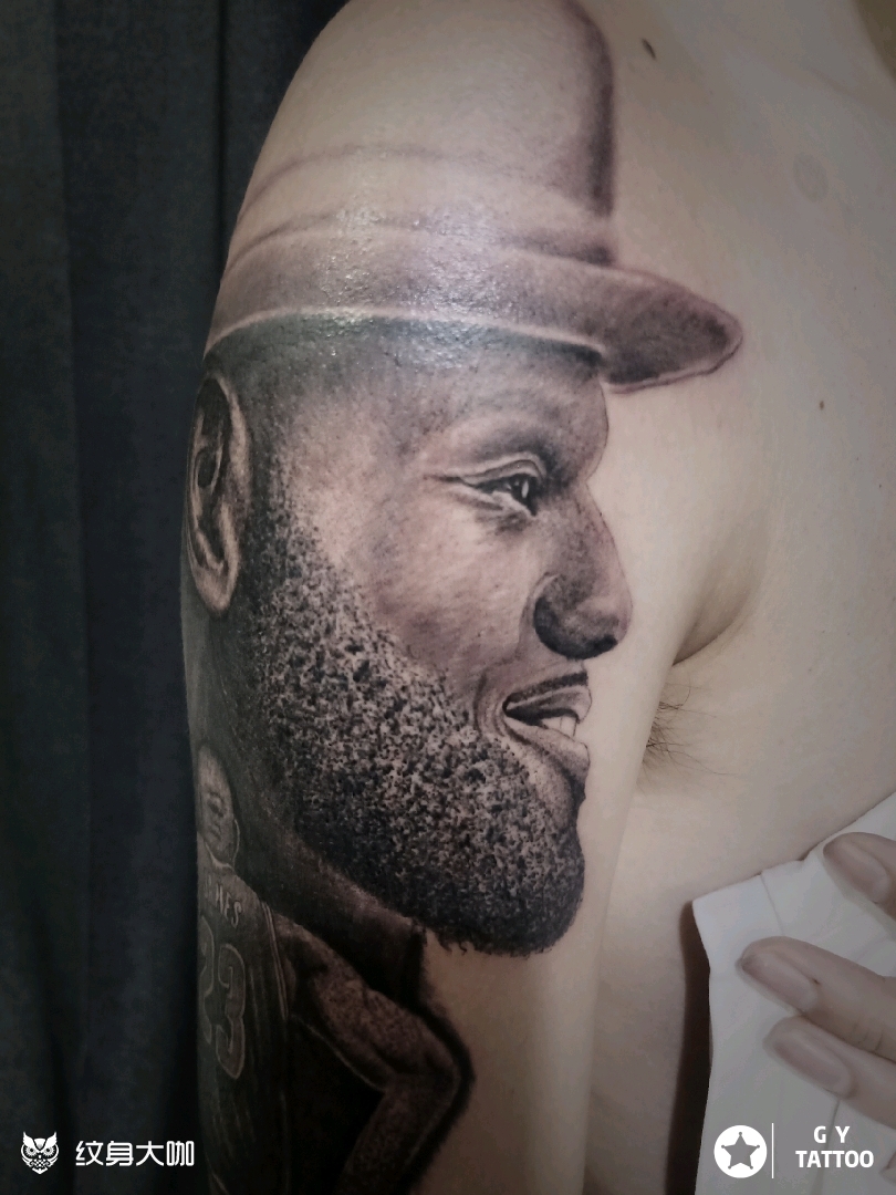 詹姆斯!未完成_纹身图案手稿图片_古 月的纹身作品集