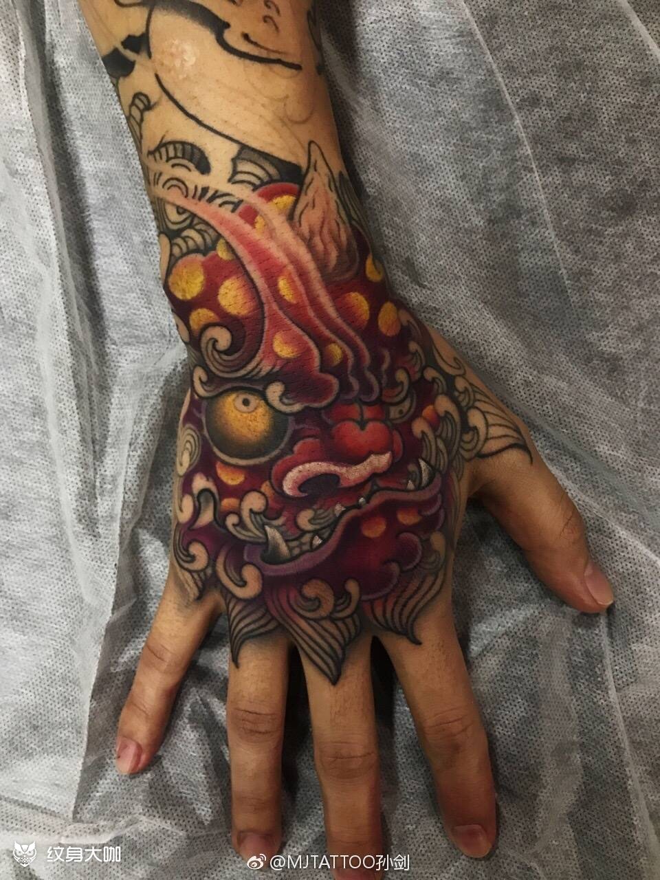 手背_纹身图案手稿图片_孙剑的纹身作品集