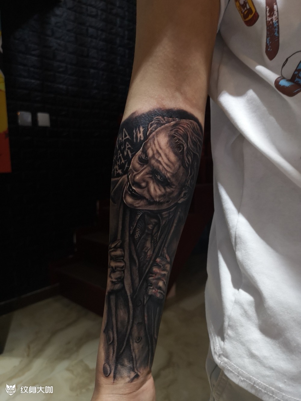 希斯莱杰小丑_纹身图案手稿图片_viper的纹身作品集