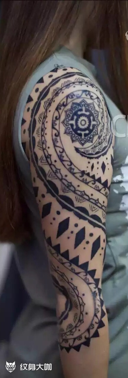 蒙古元素图腾_纹身图案手稿图片_ak的纹身作品集