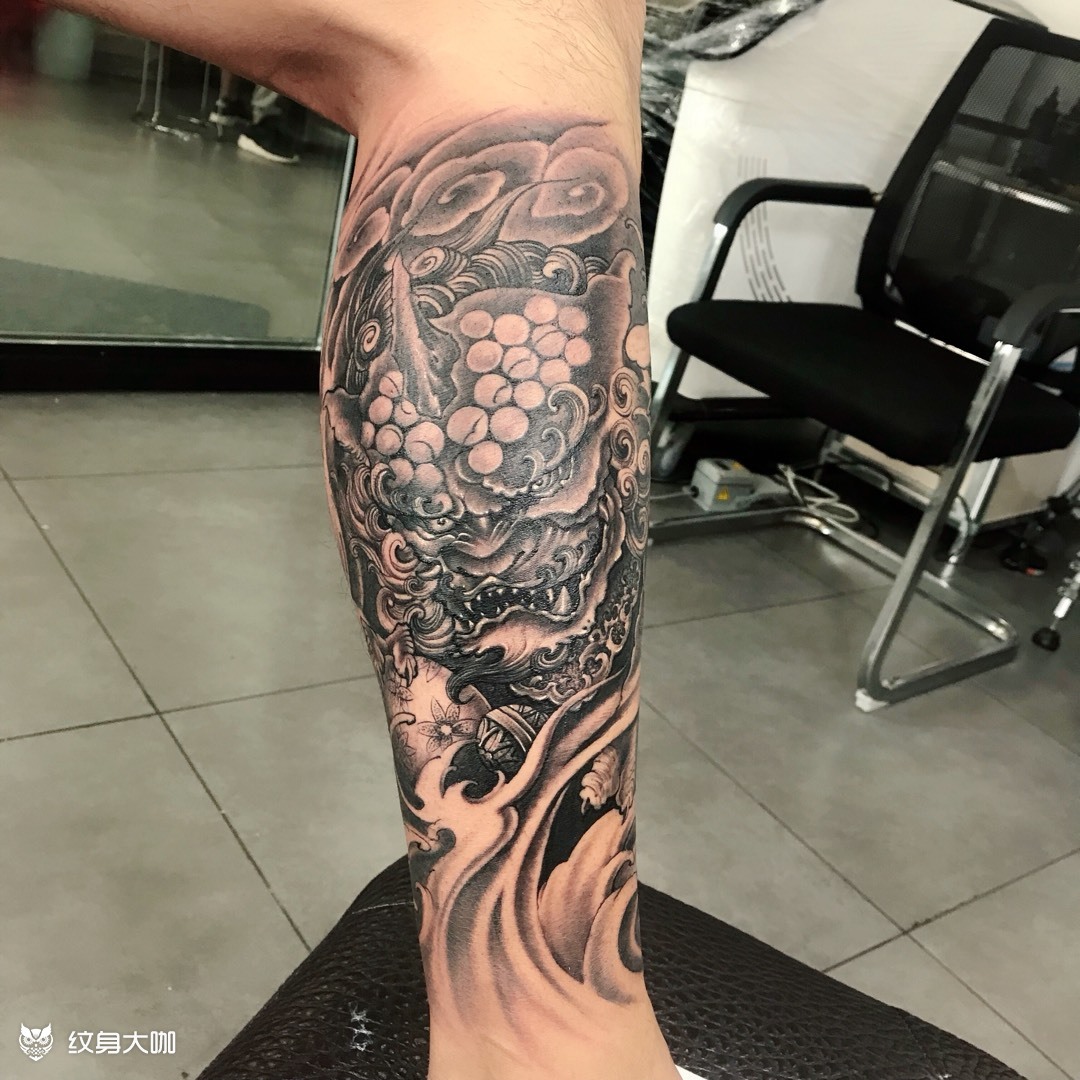 包小腿_纹身图案手稿图片_石林的纹身作品集