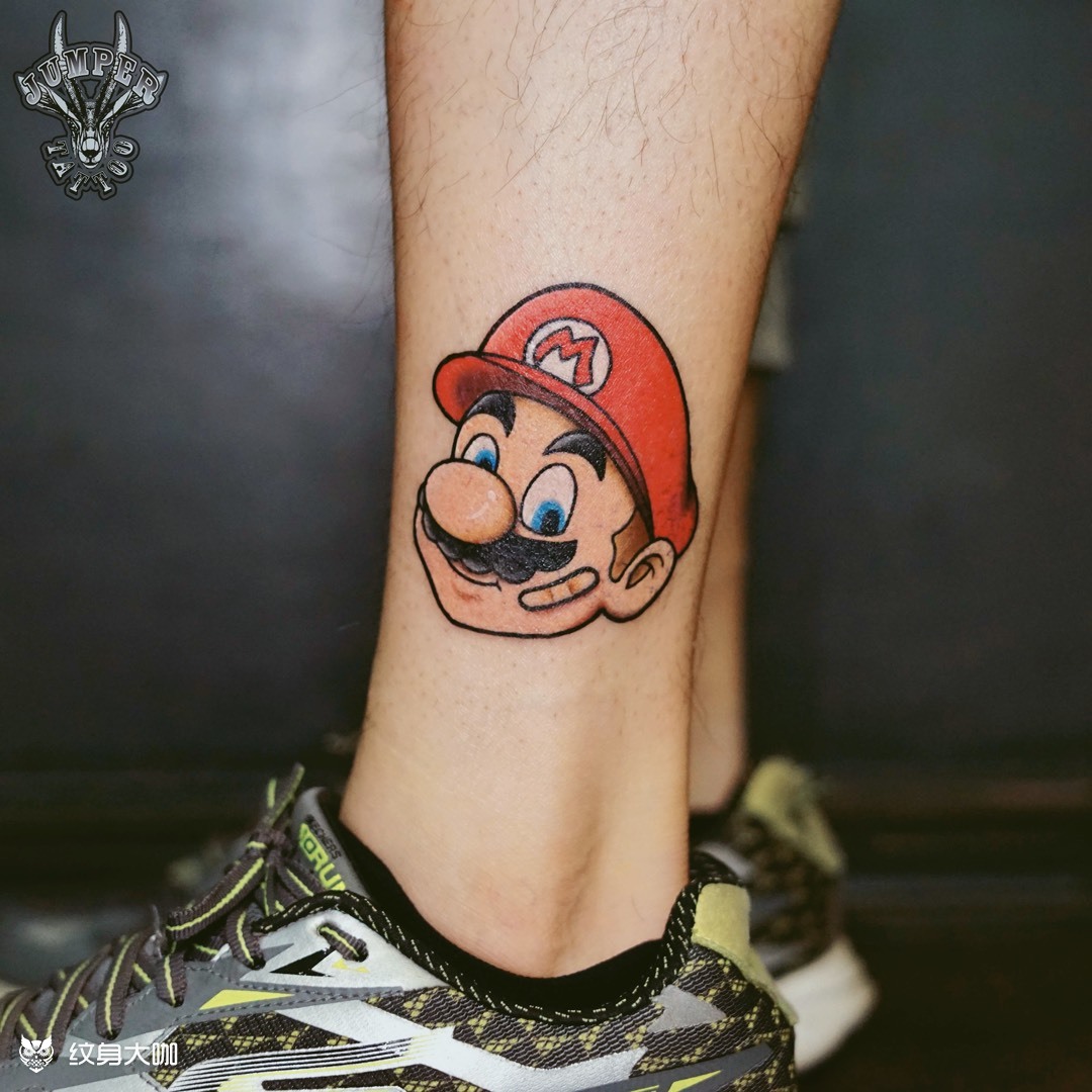 马里奥-超级玛丽_纹身图案手稿图片_wing尸主的纹身作品集