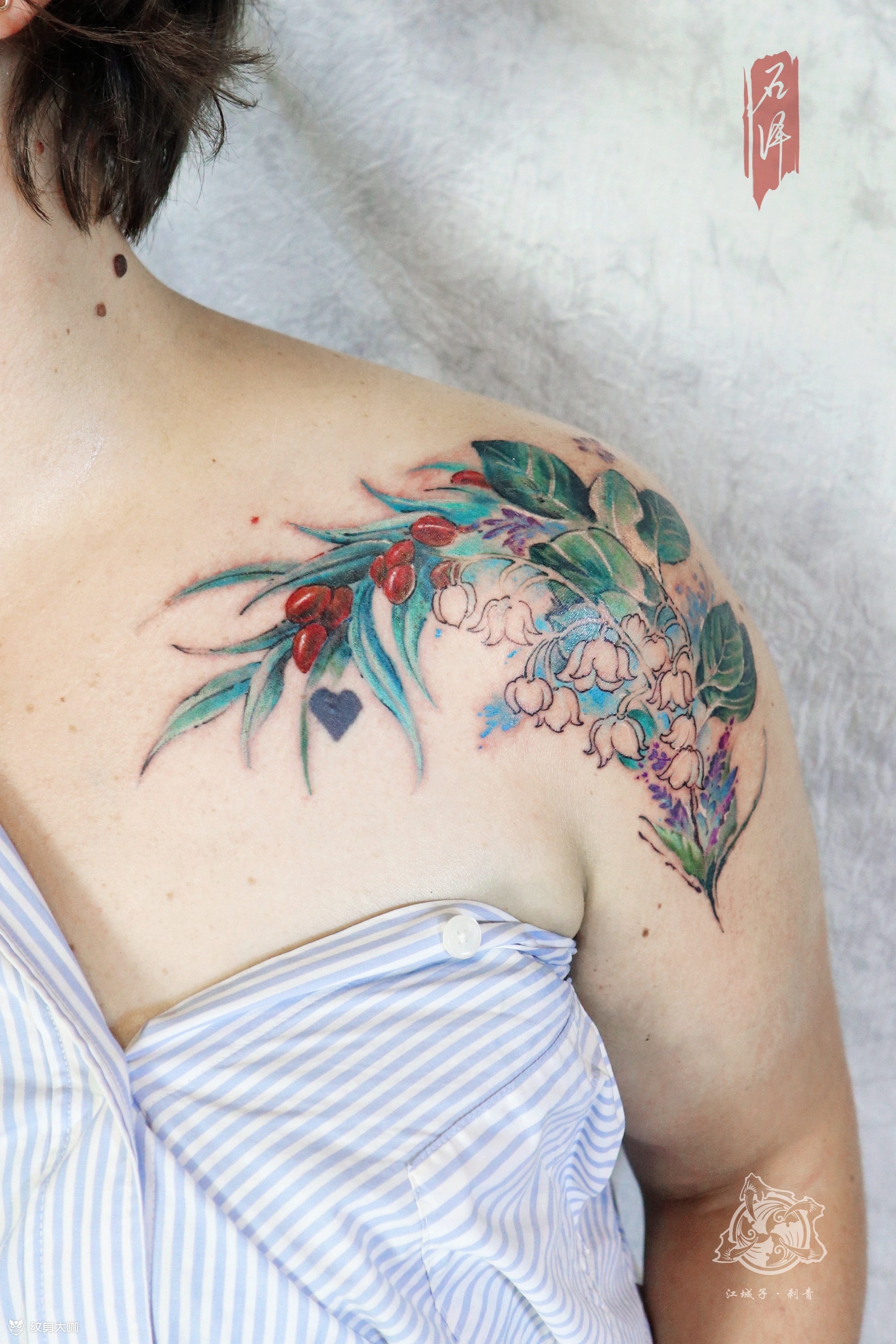 水彩桉树 咖啡豆桉树叶 咖啡_纹身吧社区 - 纹身大咖