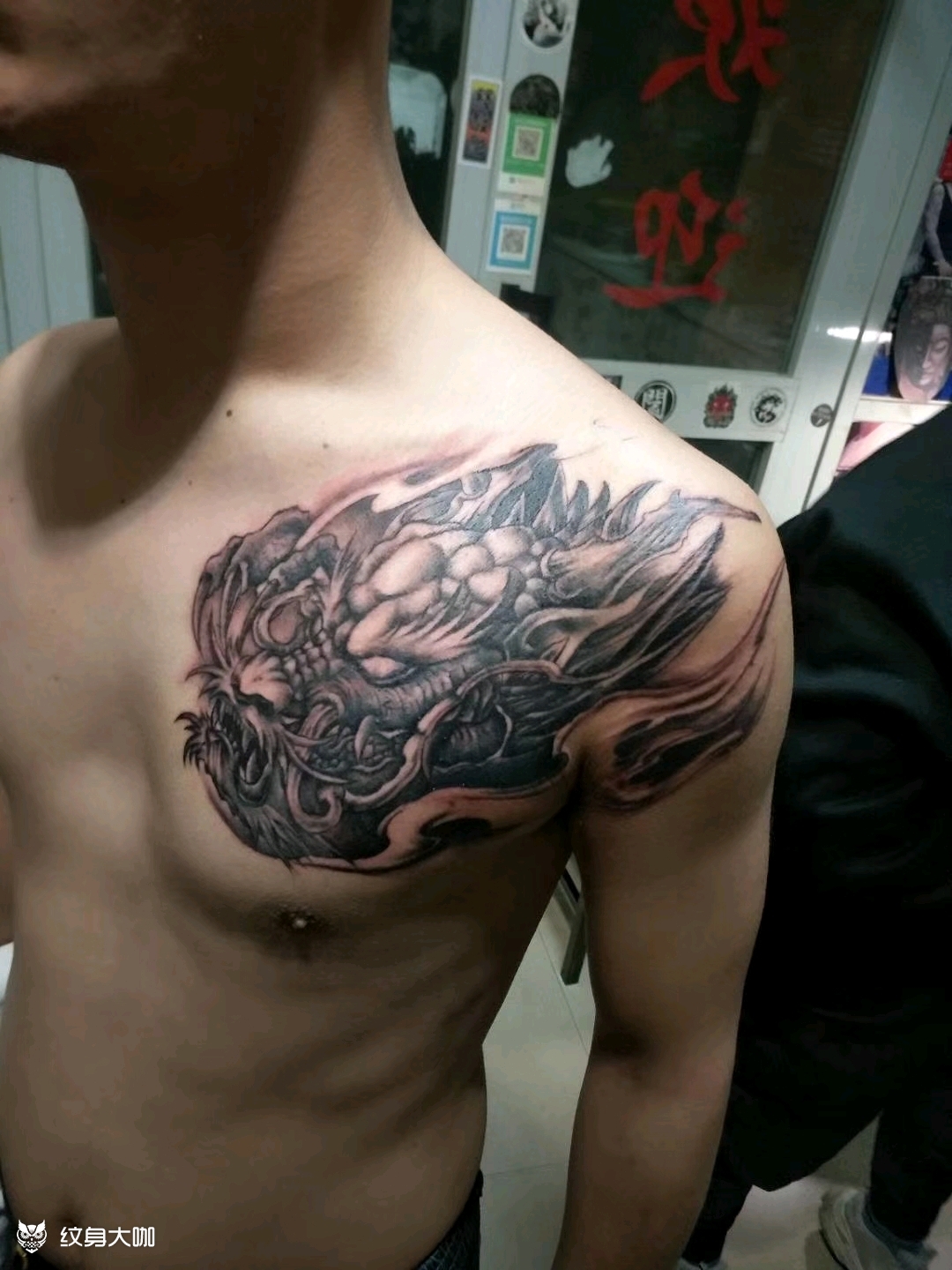龙王_纹身图案手稿图片_刘金雄的纹身作品集