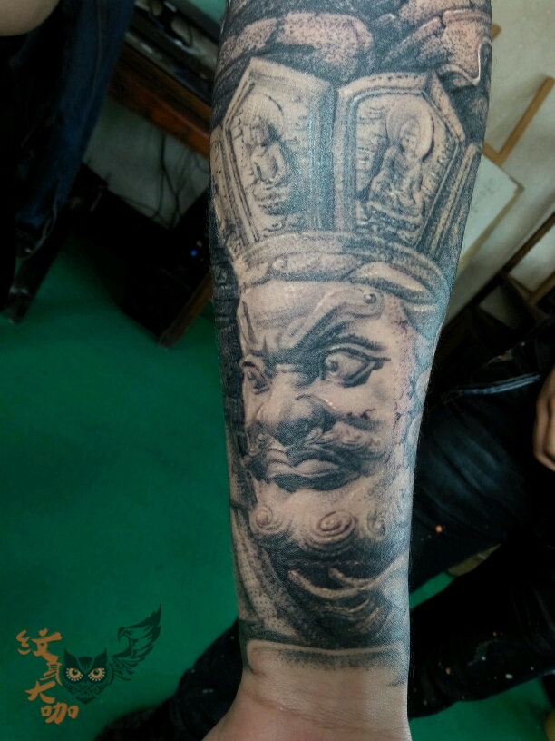 四大金刚_纹身图案手稿图片_臧义年的纹身作品集