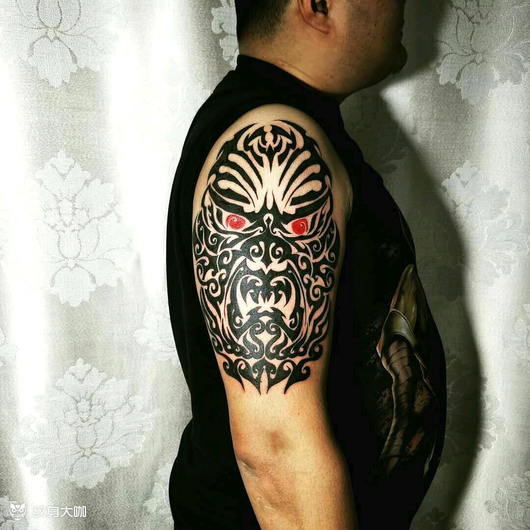 图腾大臂_纹身图案手稿图片_印迹 蛋蛋的纹身作品集