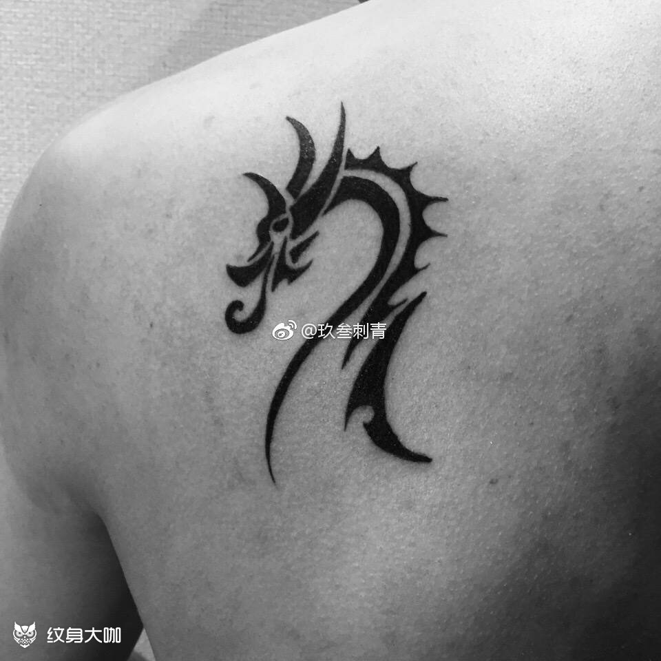 龙图腾_纹身图案手稿图片_大勋的纹身作品集