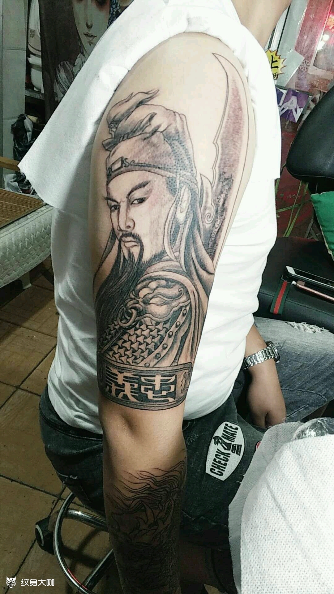 关公_纹身图案手稿图片_刘敏的纹身作品集