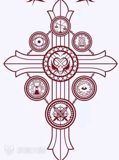 谁可以帮我把这个改一下 十字架改的黑暗系一点别的不用动 价格私聊9