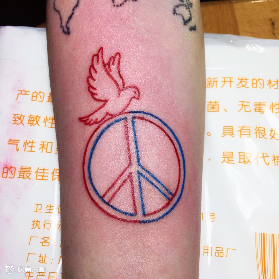 和平鸽_纹身图案手稿图片_sade的纹身作品集