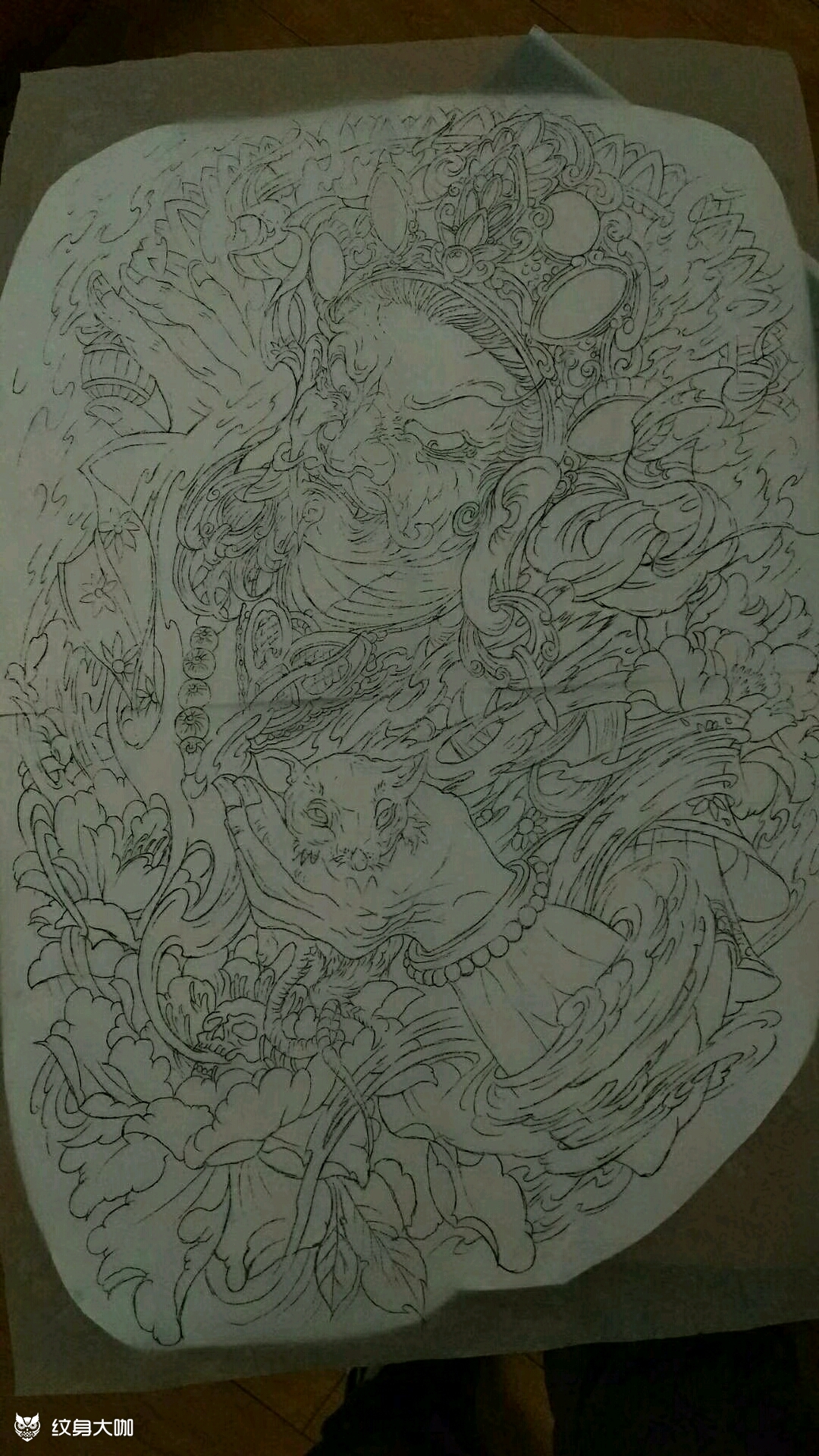 五大财神之首 黄财神_纹身图案手稿图片_舞鱼的纹身作品集