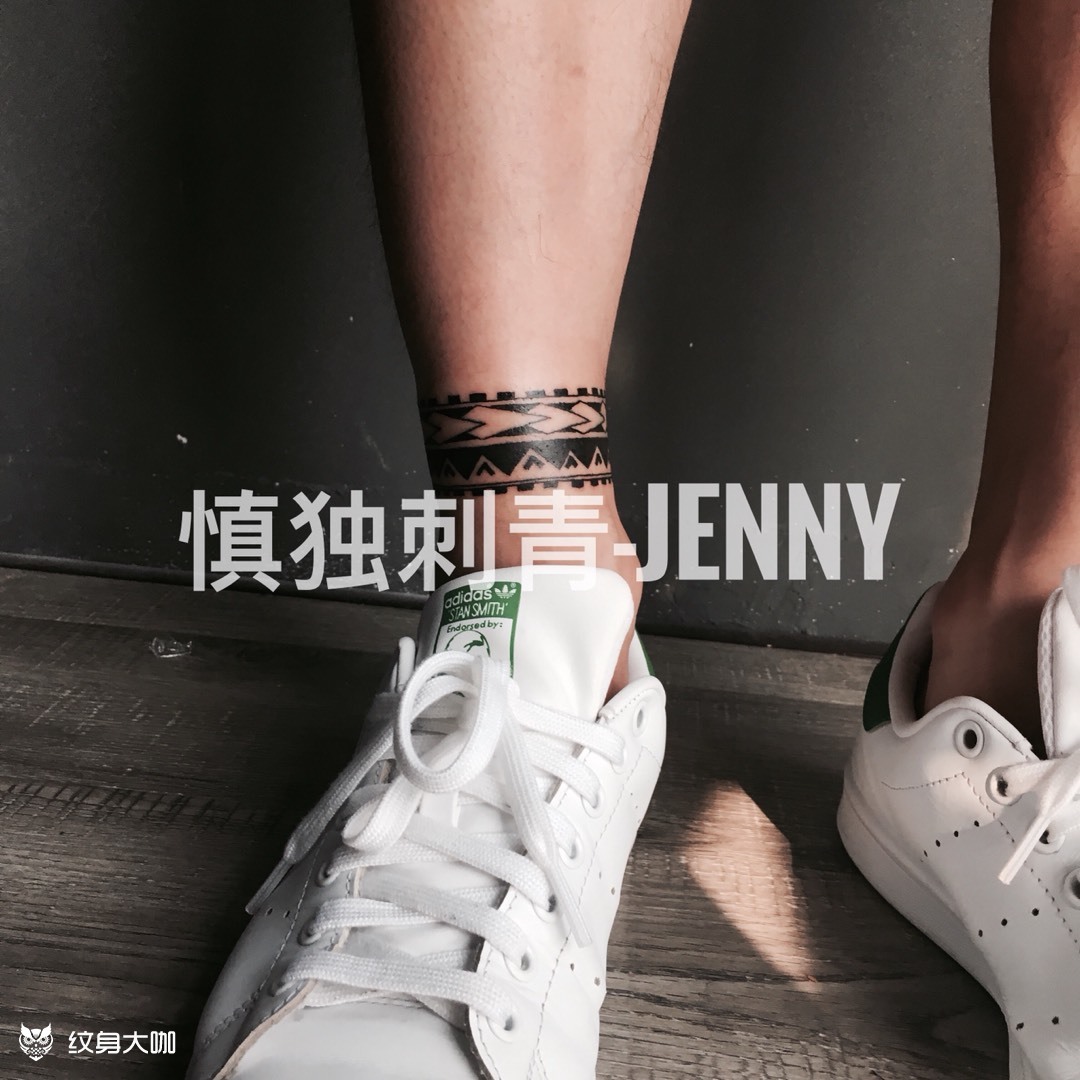 腳環_紋身圖案手稿圖片_jenny的紋身作品集