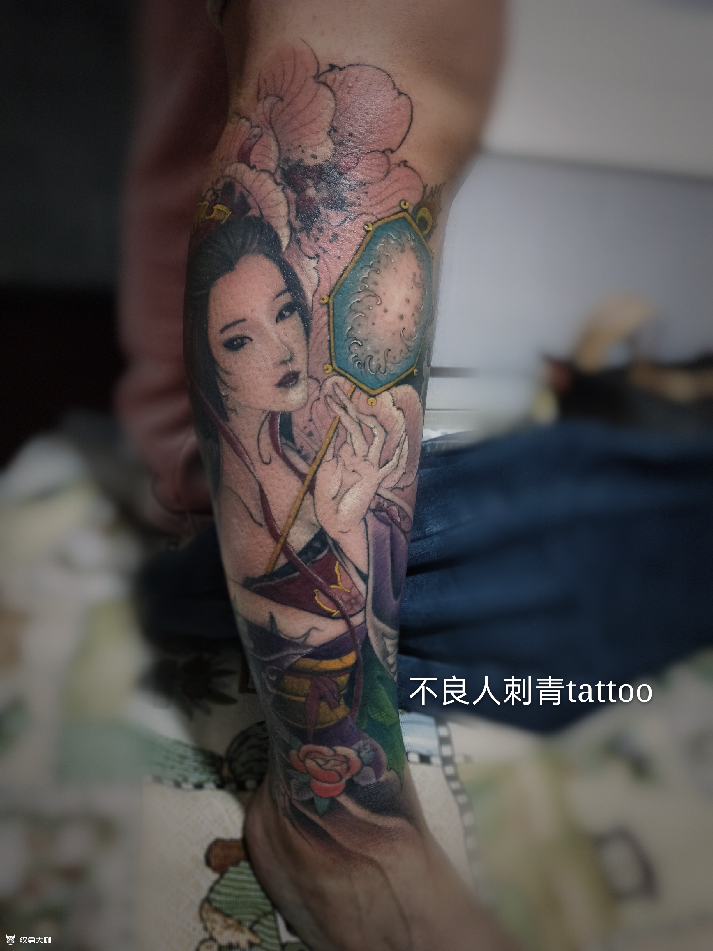 艺伎_纹身图案手稿图片_ll的纹身作品集