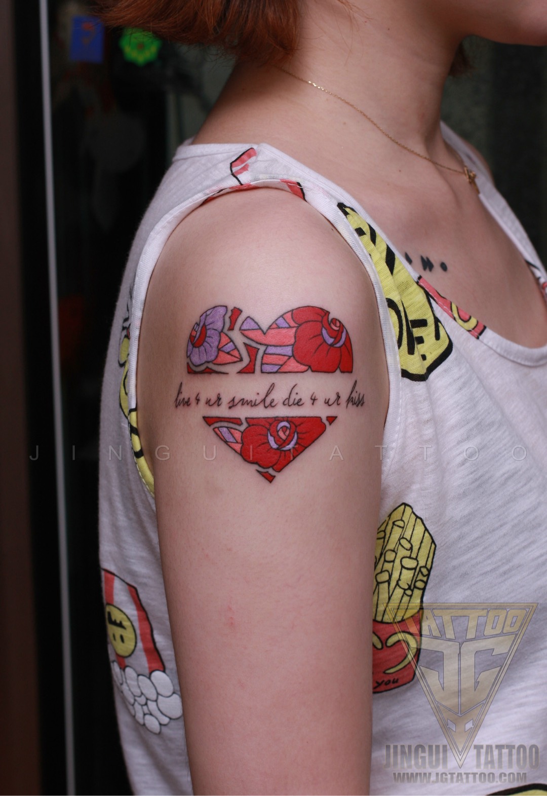 桃心_纹身图案手稿图片_金鬼-海燕的纹身作品集