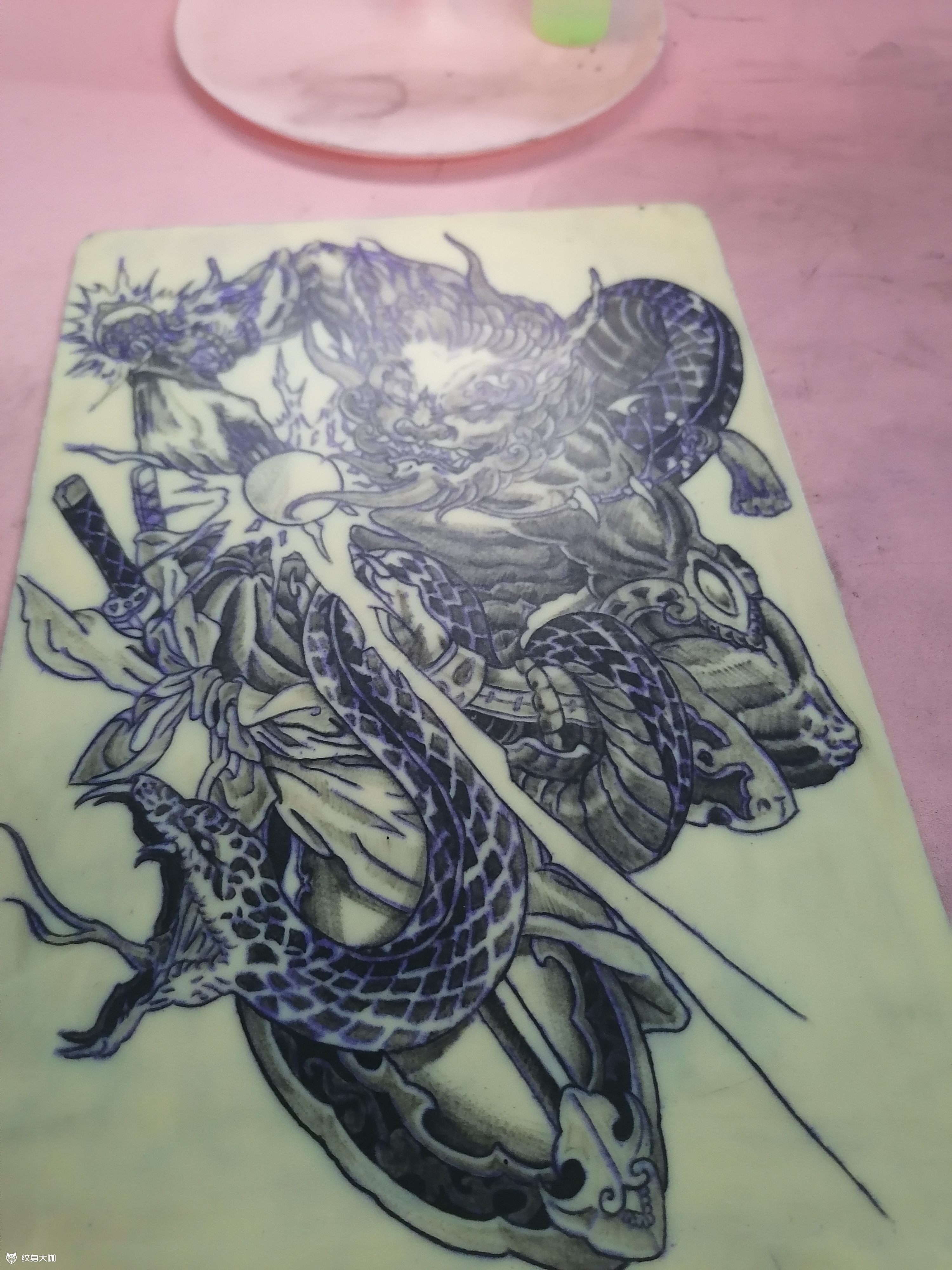 现在是学习纹身的十六天,上色还_纹身吧社区 - 纹身大咖