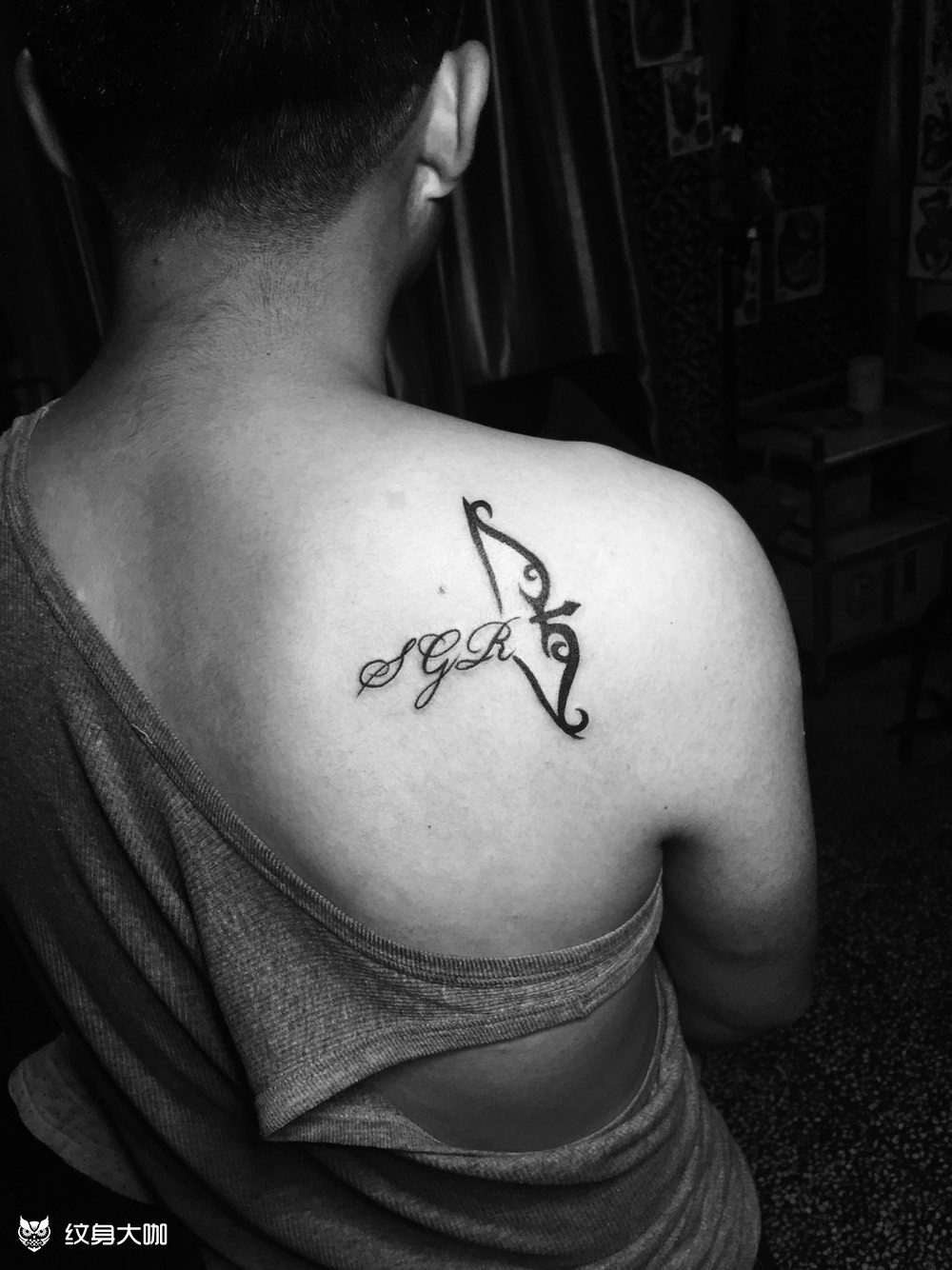 射手座_纹身图案手稿图片_小龙的纹身作品集