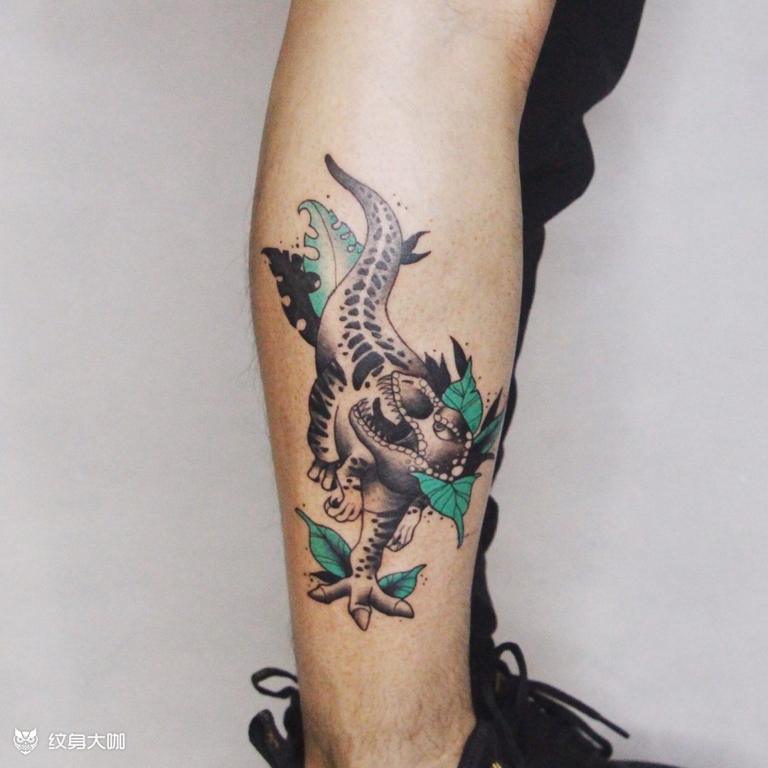 霸王龙_纹身图案手稿图片_南宁-豆浆的纹身作品集