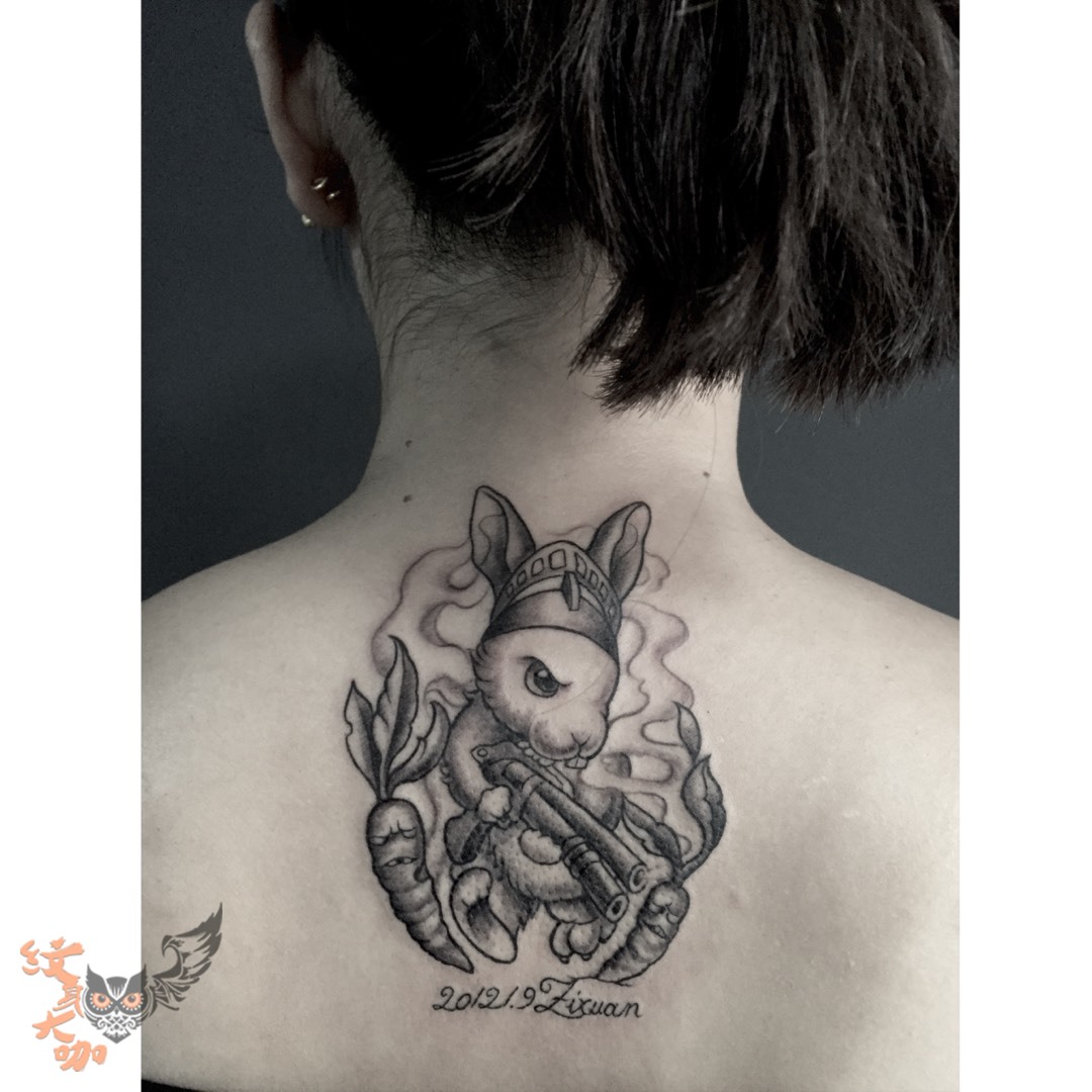 流氓兔子_纹身图案手稿图片_sunny的纹身作品集