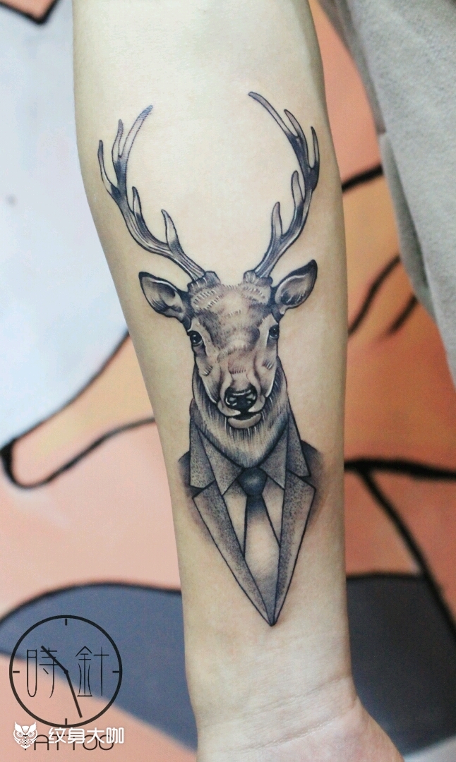 鹿先森_纹身图案手稿图片_travis时的纹身作品集
