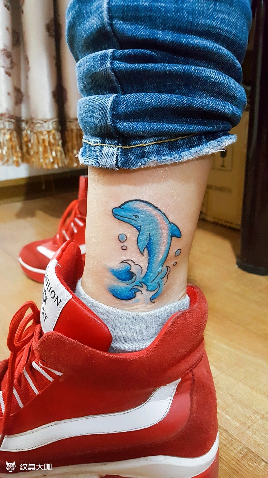 海中蓝精灵_纹身图案手稿图片_无的纹身作品集