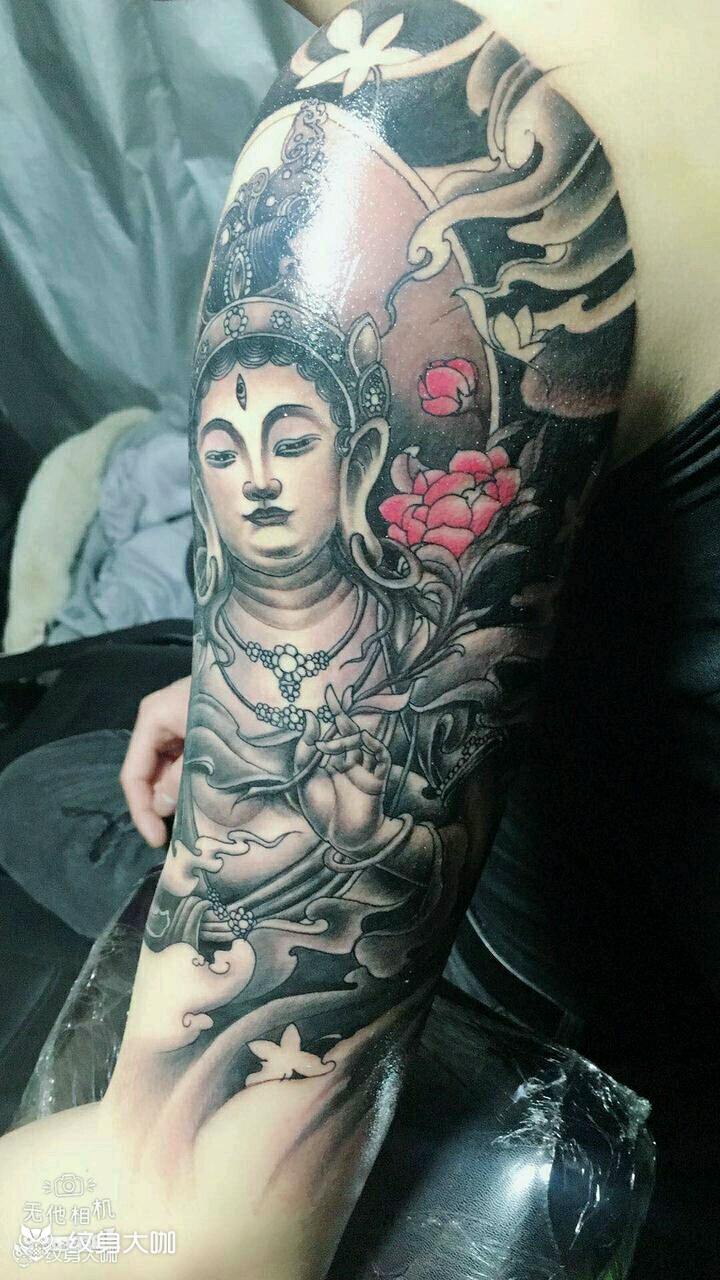 观音_纹身图案手稿图片_枭龙:腾飞的纹身作品集