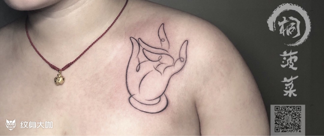 佛手_纹身图案手稿图片_菠菜的纹身作品集