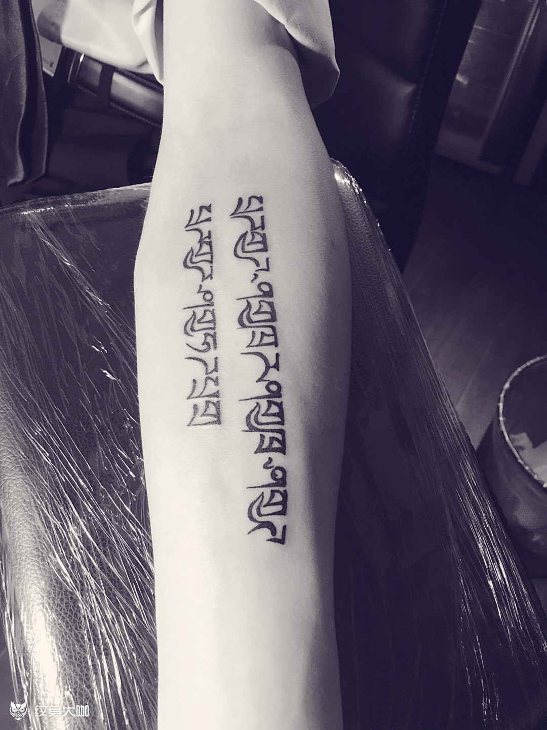 梵文_纹身图案手稿图片_巴条的纹身作品集