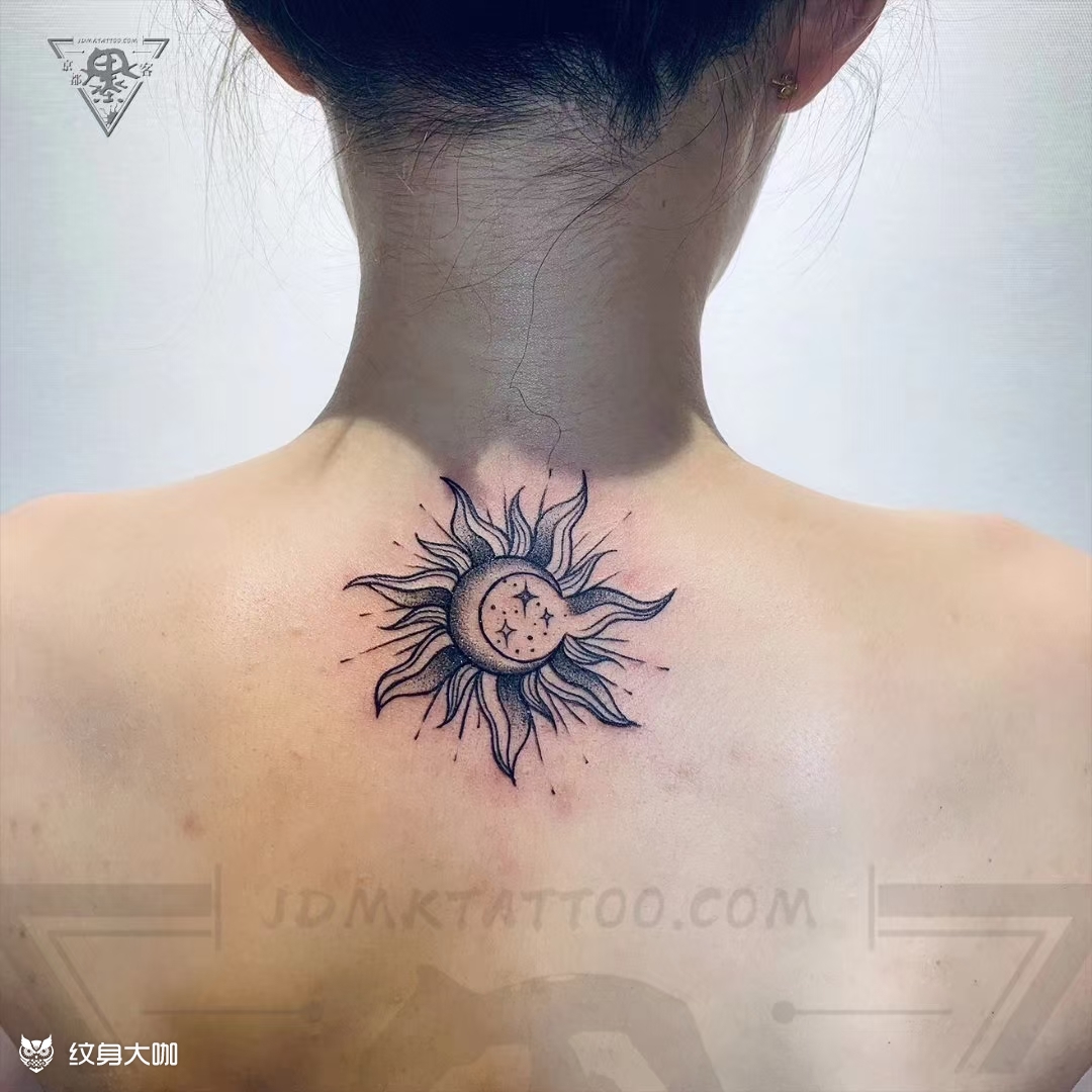 日月星_纹身图案手稿图片_娟姐的纹身作品集