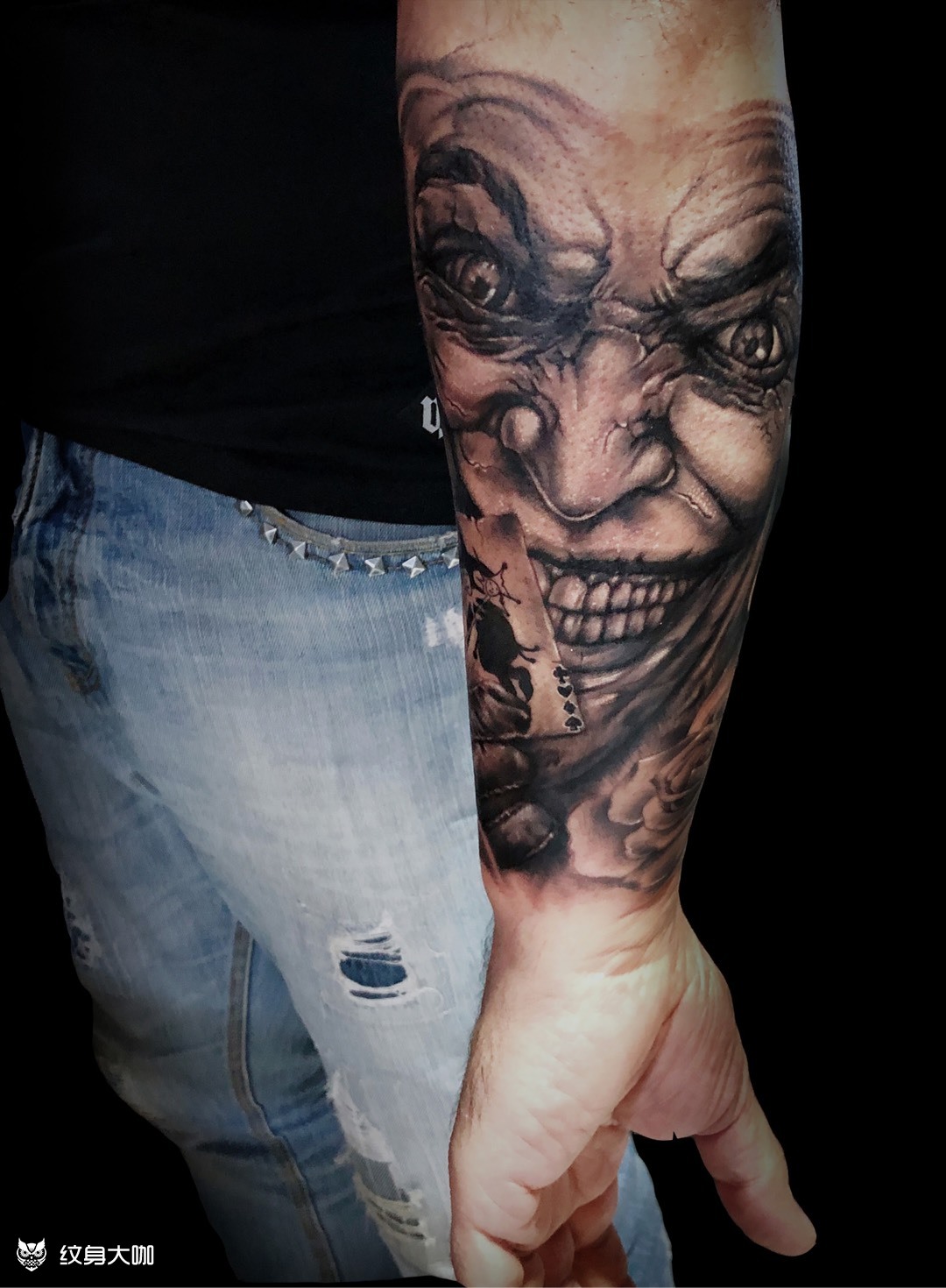 花臂未完今日小臂外侧