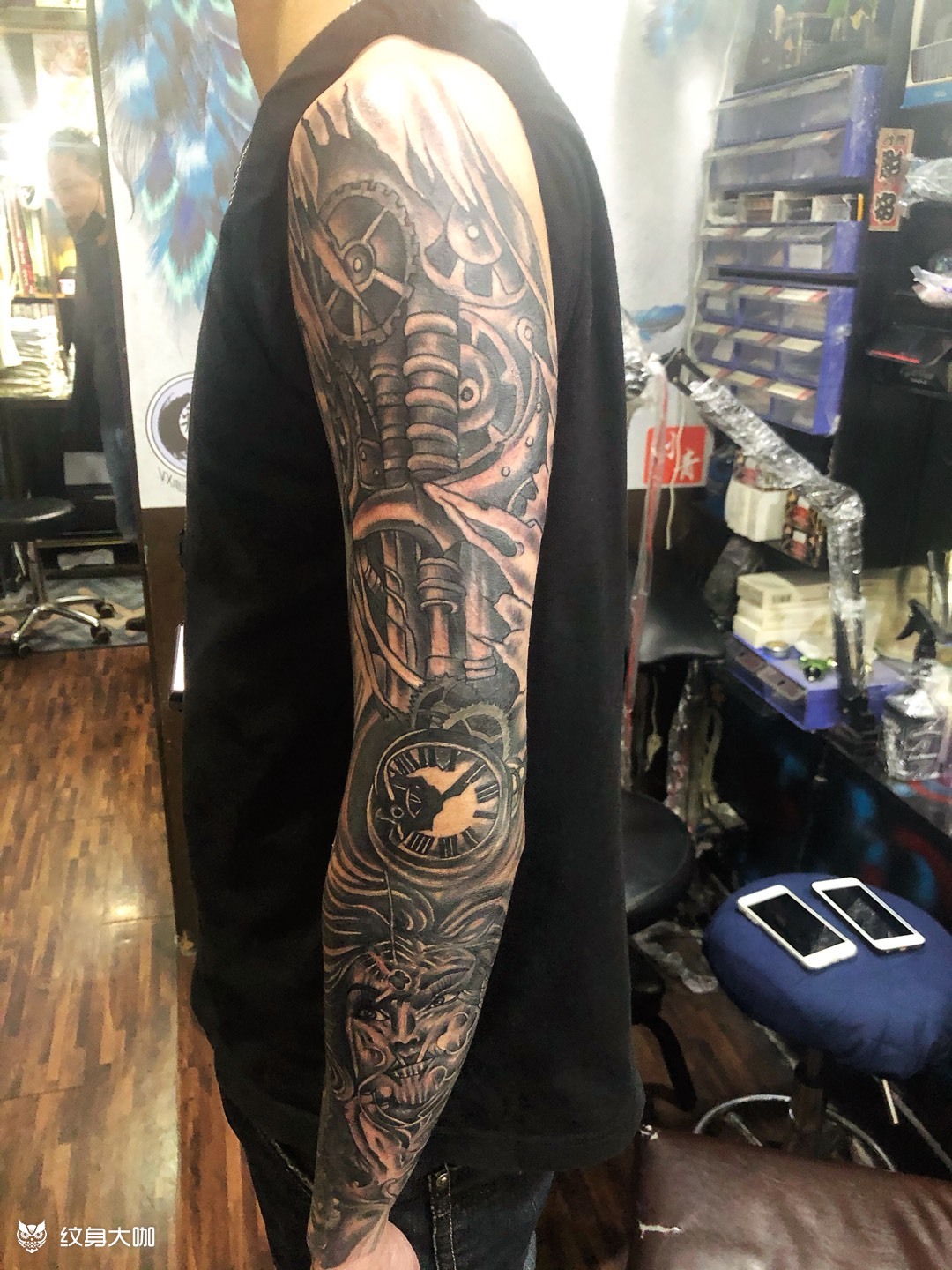 修改上色_纹身图案手稿图片_罗晓晖的纹身作品集