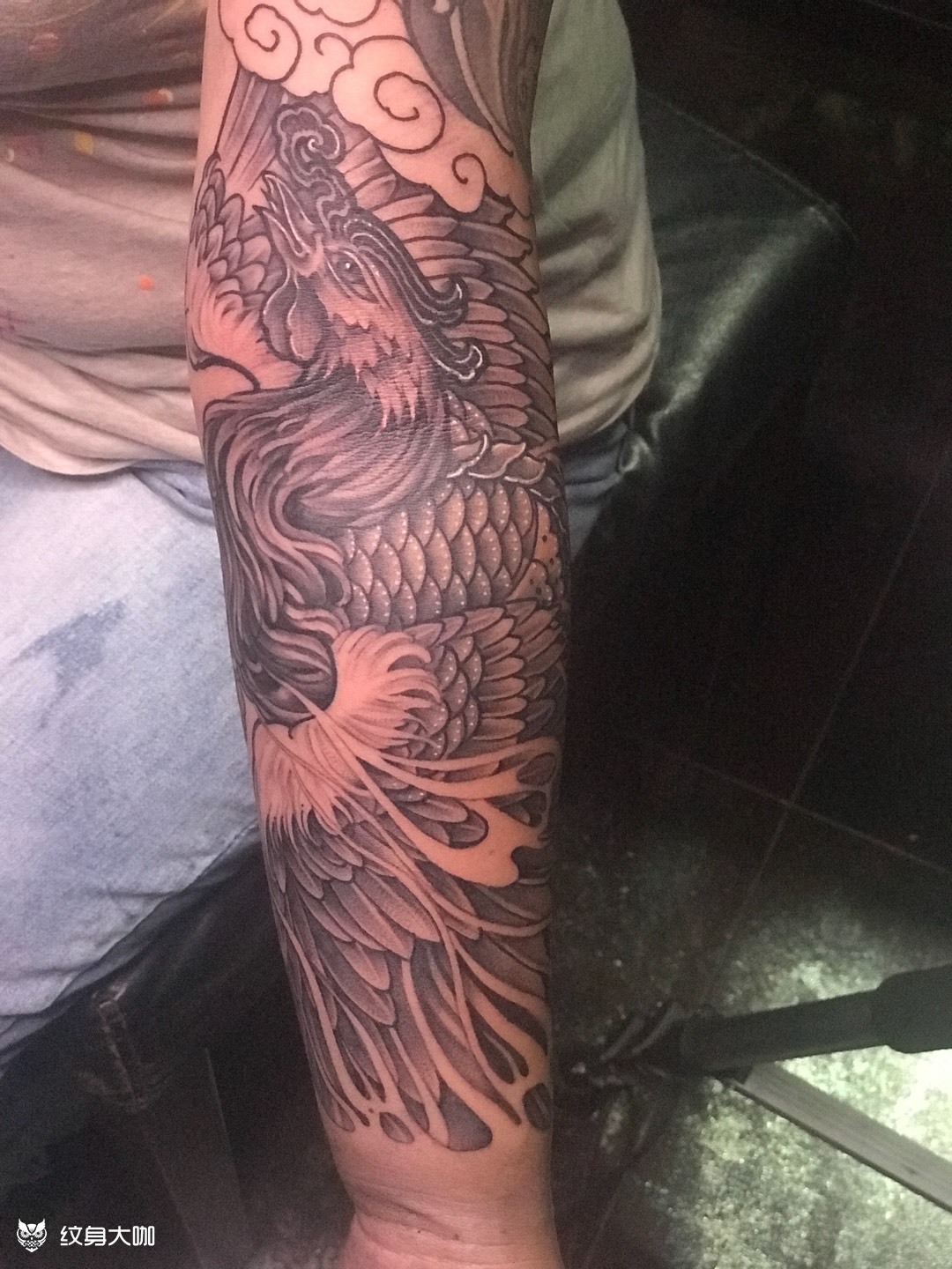 凤凰_纹身图案手稿图片_张军的纹身作品集