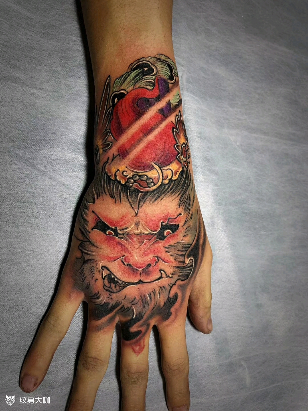 孙悟空手背_纹身图案手稿图片_inkz的纹身作品集
