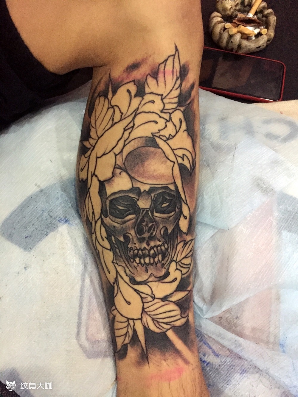 包小腿_纹身图案手稿图片_罗晓晖的纹身作品集