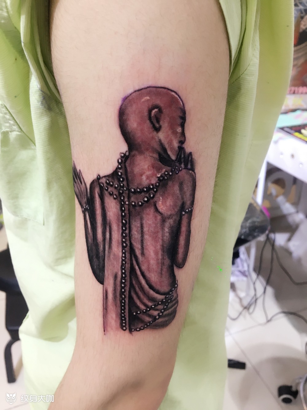小和尚_纹身图案手稿图片_刺惊魂的纹身作品集