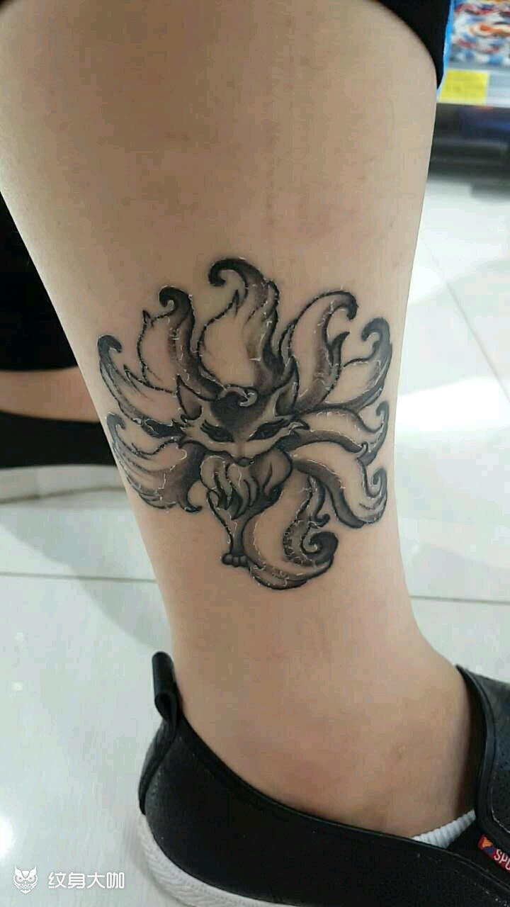 九尾狐_纹身图案手稿图片_小勇刺青tattoo 的纹身作品集