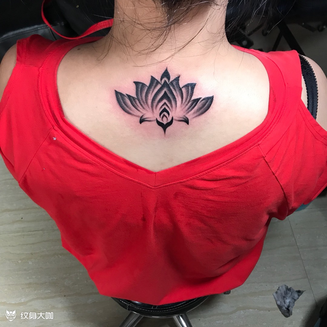 莲花_纹身图案手稿图片_守富tattoo的纹身作品集