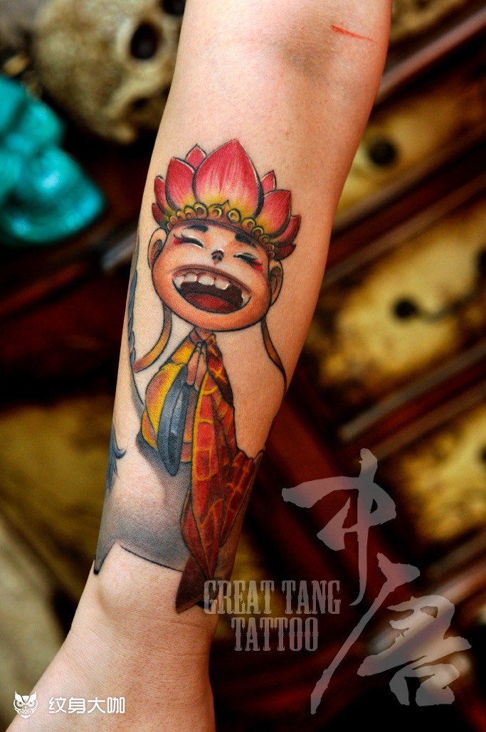 唐僧_纹身图案手稿图片_孟祥伟的纹身作品集