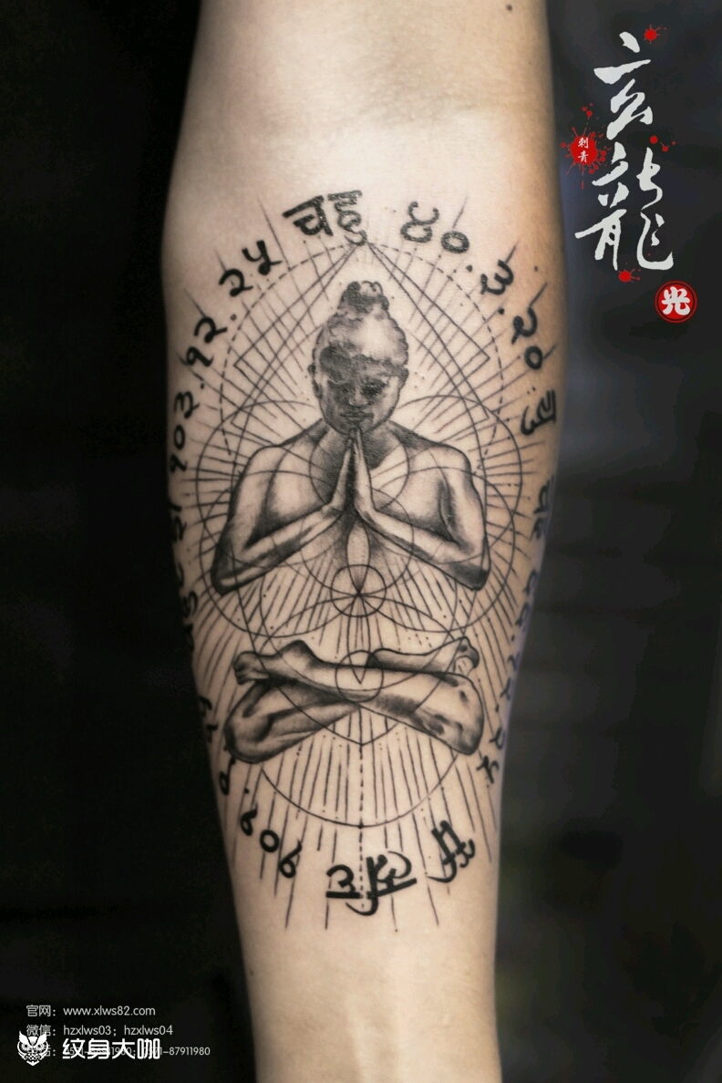 佛祖_纹身图案手稿图片_余元光的纹身作品集