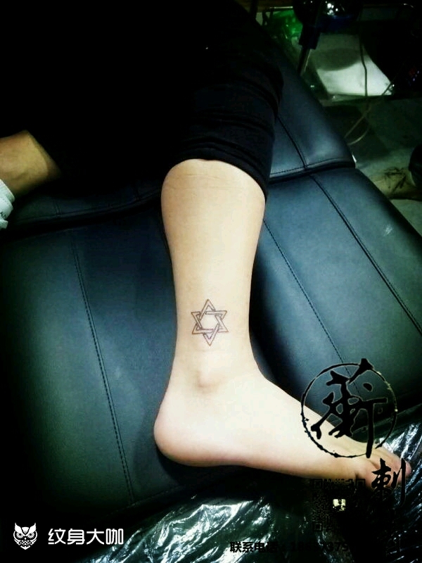 六芒星_纹身图案手稿图片_阿蘅的纹身作品集