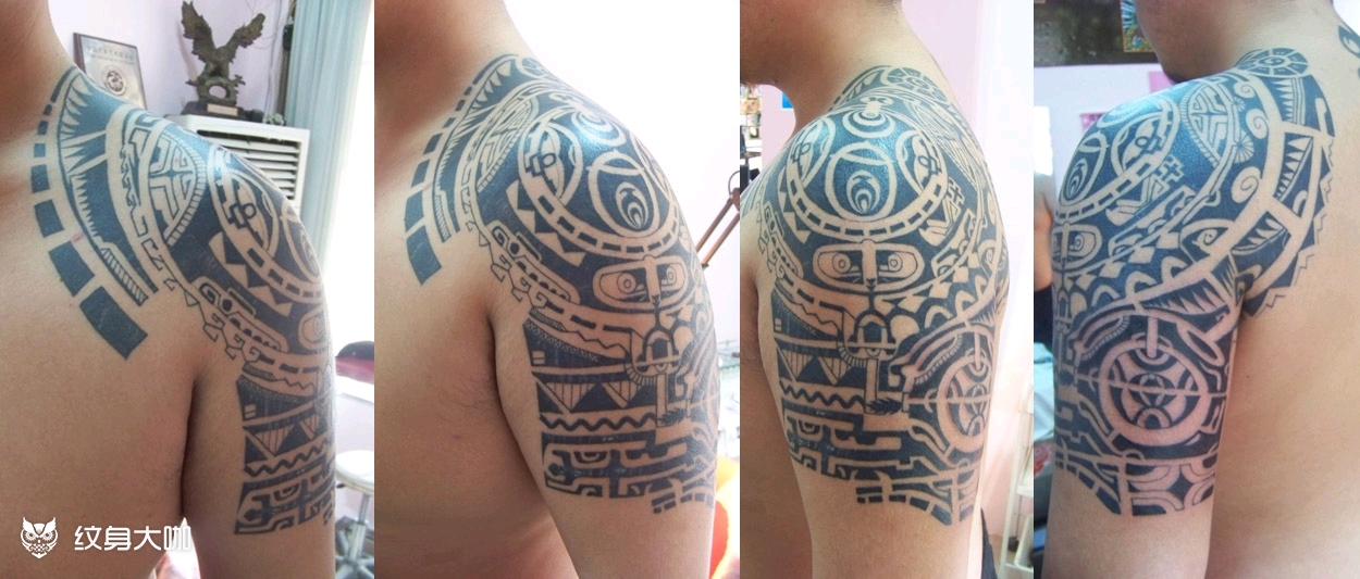 半胛图腾_纹身图案手稿图片_任志刚的纹身作品集