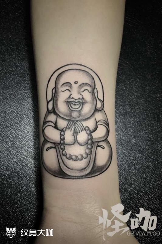笑佛_纹身图案手稿图片_武汉怪咖的纹身作品集