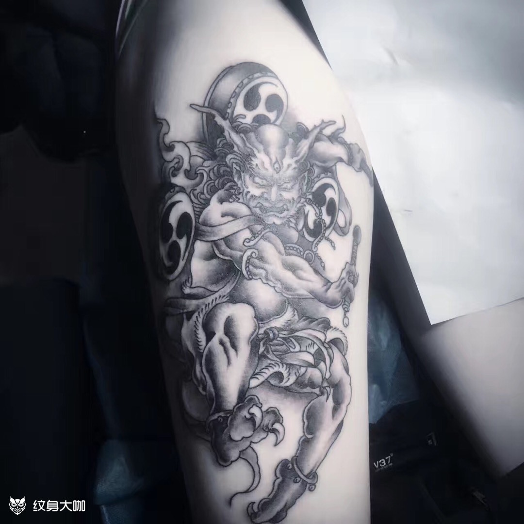 鬼神_纹身图案手稿图片_你的女朋友的纹身作品集