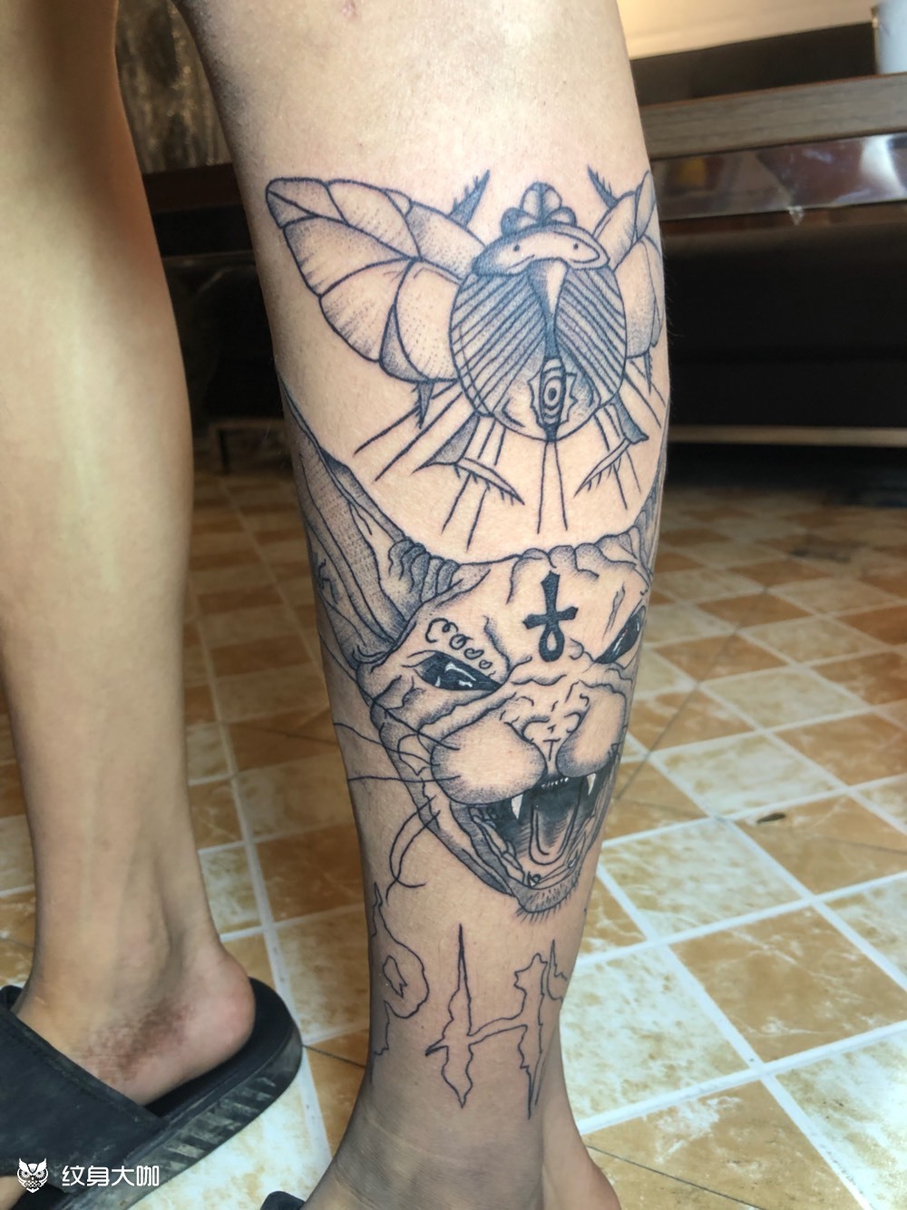 满背_纹身图案手稿图片_广元心安涅盘刺客的纹身作品集