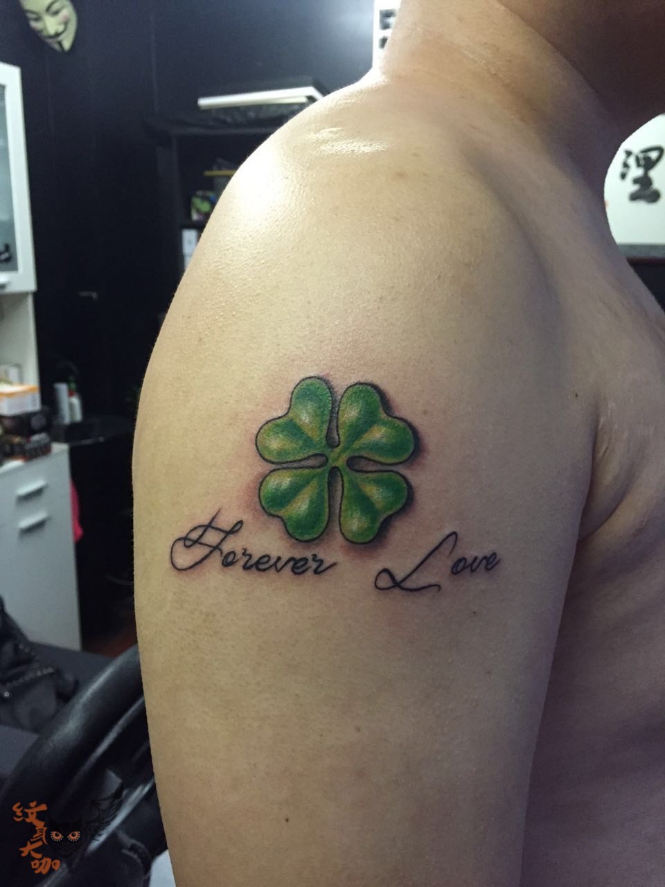 四叶草_纹身图案手稿图片_涅磐的纹身作品集