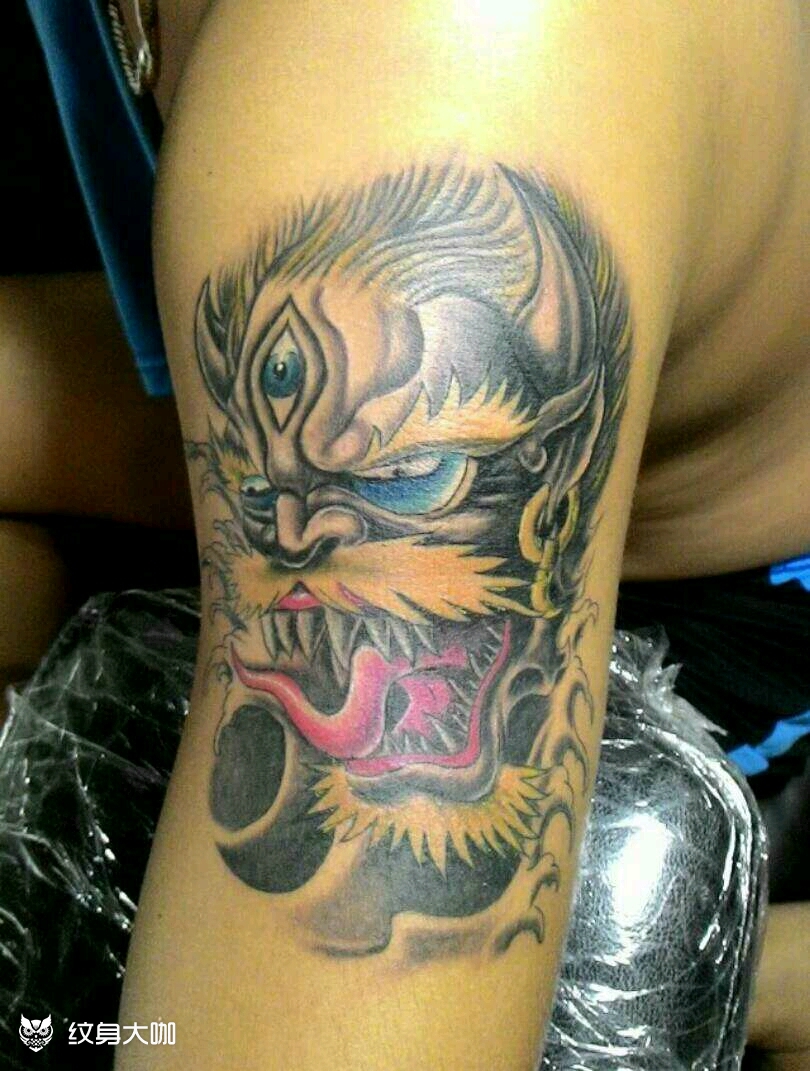 四不像_纹身图案手稿图片_lc的纹身作品集