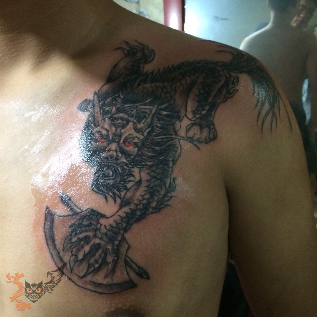 麒麟_纹身图案手稿图片_ 不良人的纹身作品集