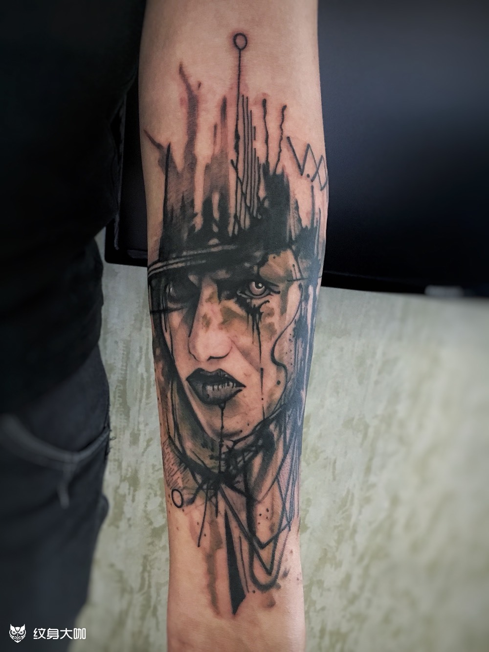 玛丽莲曼森_纹身图案手稿图片_zoetattoo-zy的纹身作品集