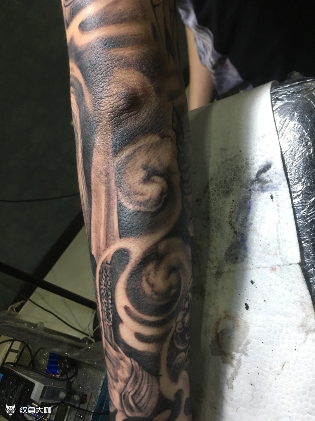 花臂赵子龙_纹身图案手稿图片_沈阳风帆区 风雨的纹身作品集