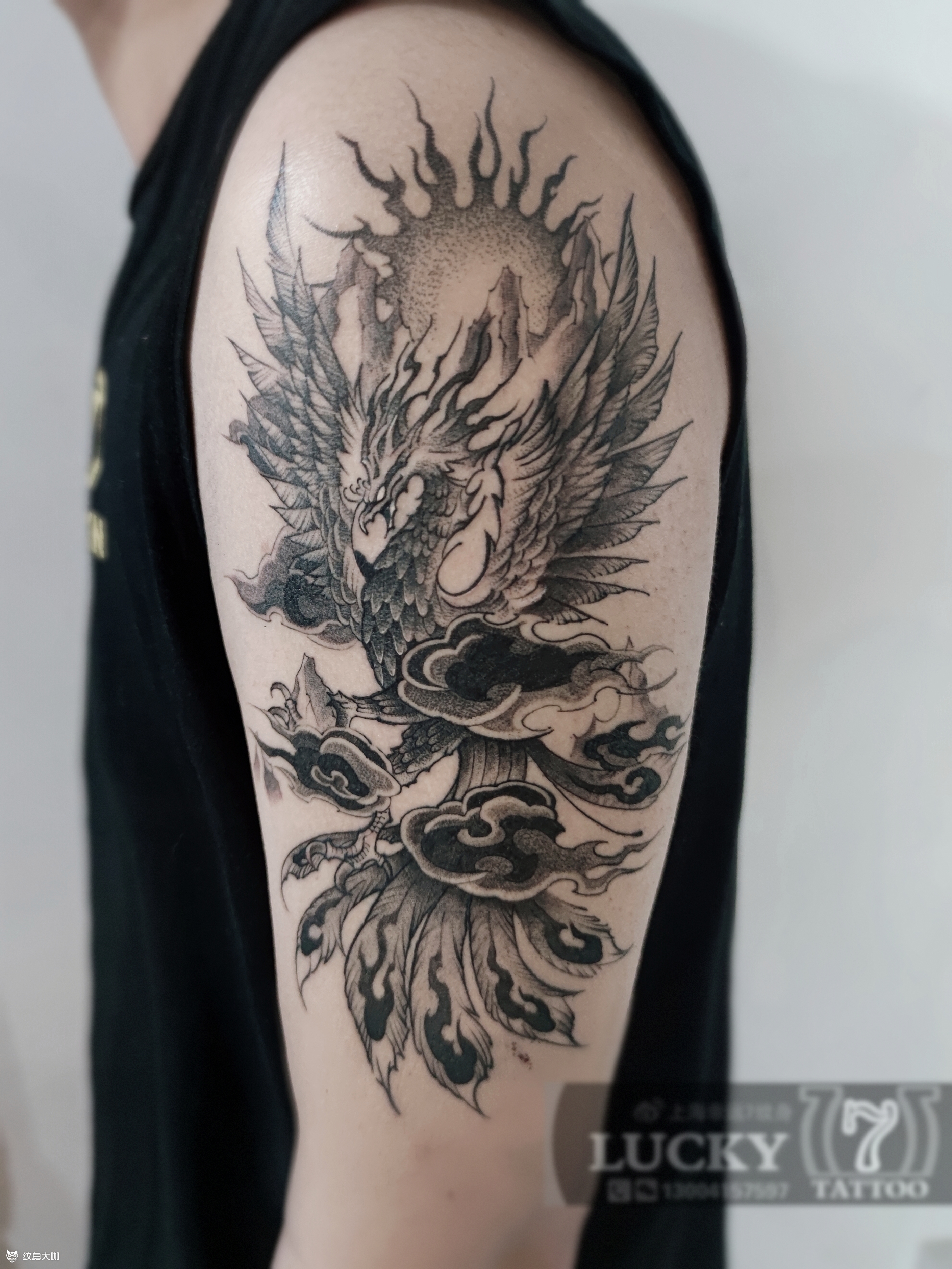 朱雀幸运7纹身